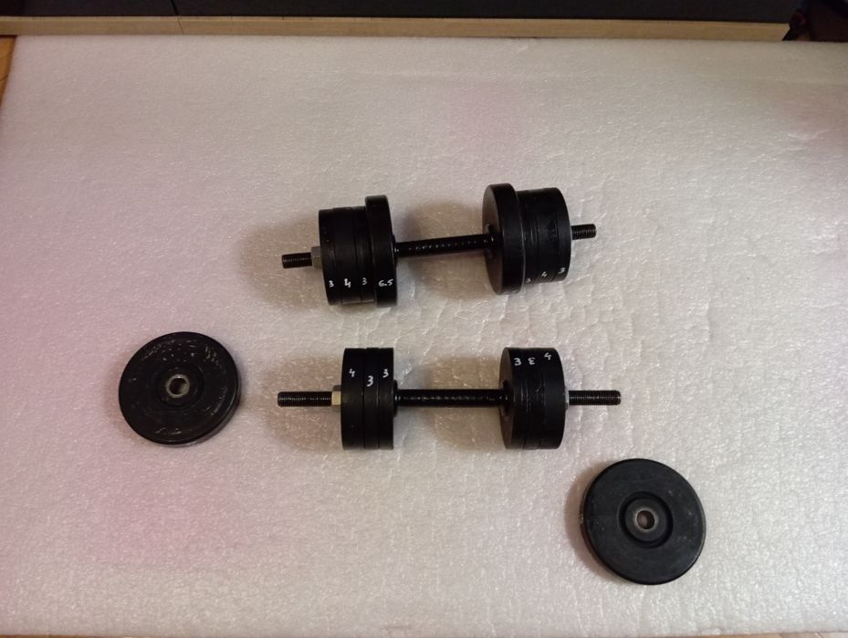 Gantere oțel masiv 70 kg/ 2x35 kg
