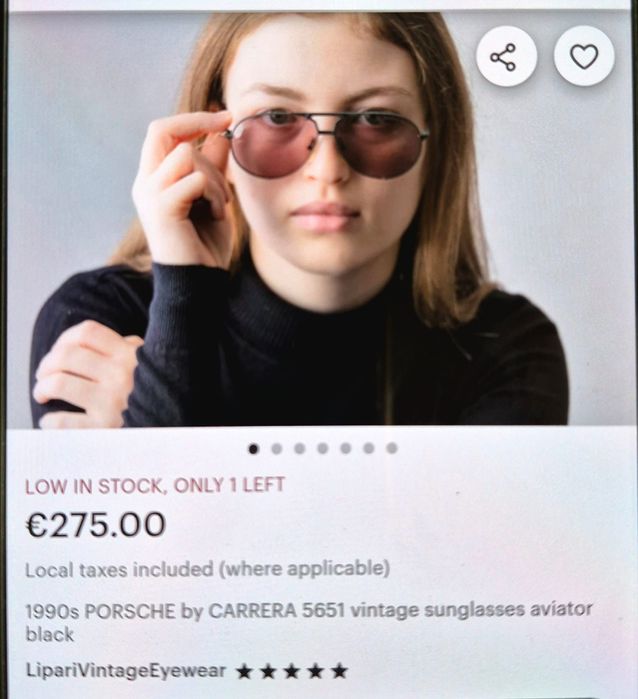 Ochelari soare Carrera Porsche design cod 5651 made Austria anii 80-90