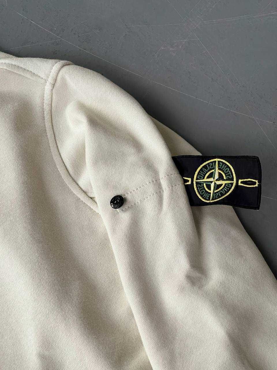 Бежов Zip-Up Cardigan Stone Island