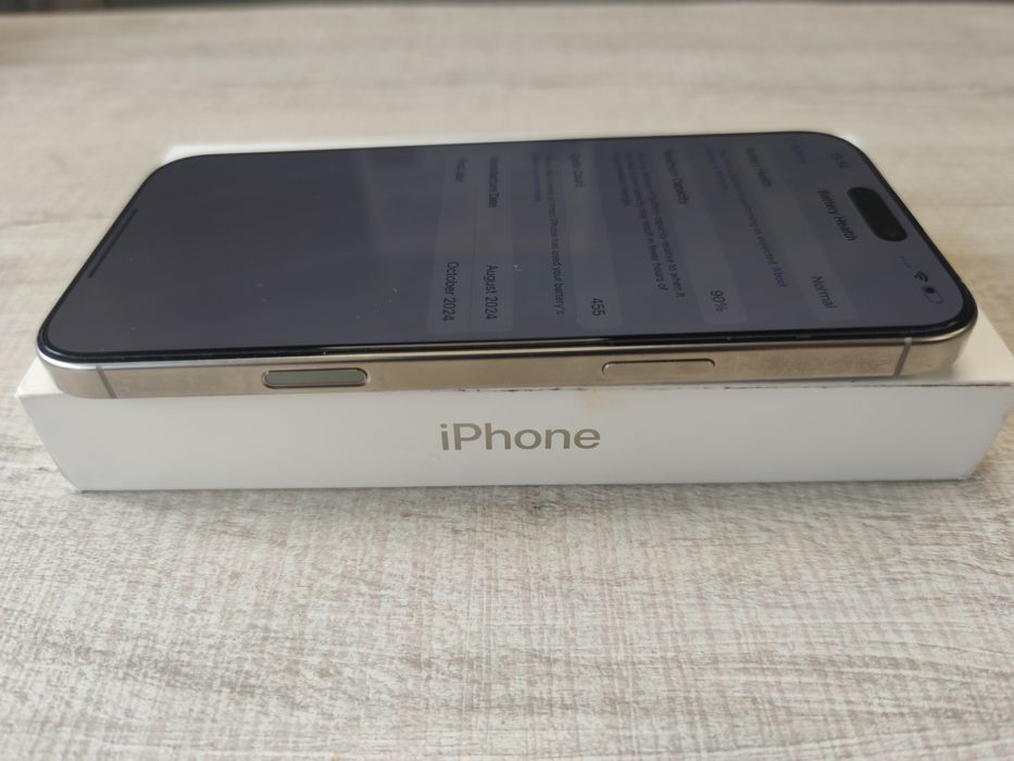 КАТО НОВ iPhone 16 Pro Max 256GB Natural 1г. Гаранция Технополис!