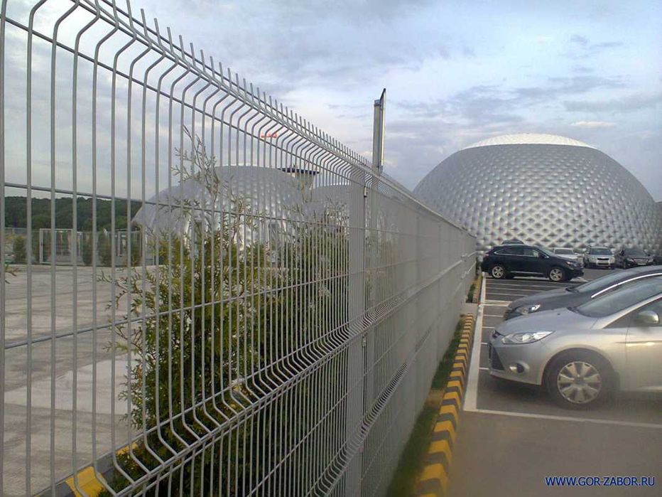 Ограждение территории , забор из сварной сетки 3d