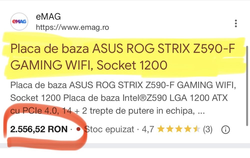 Calculator PC  intel i9  asus rog strix