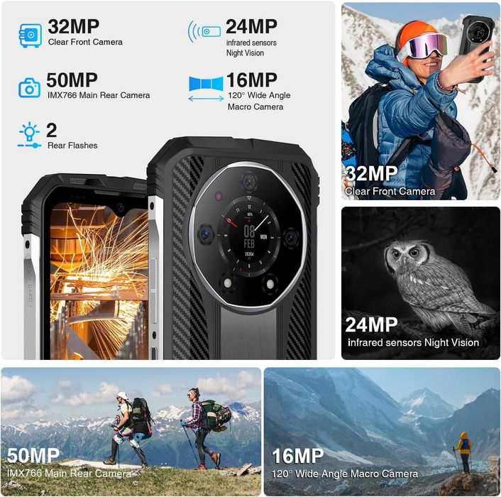 Telefon mobil Doogee S110 Silver 4G, 6.58" FHD+ 22GB 256GB