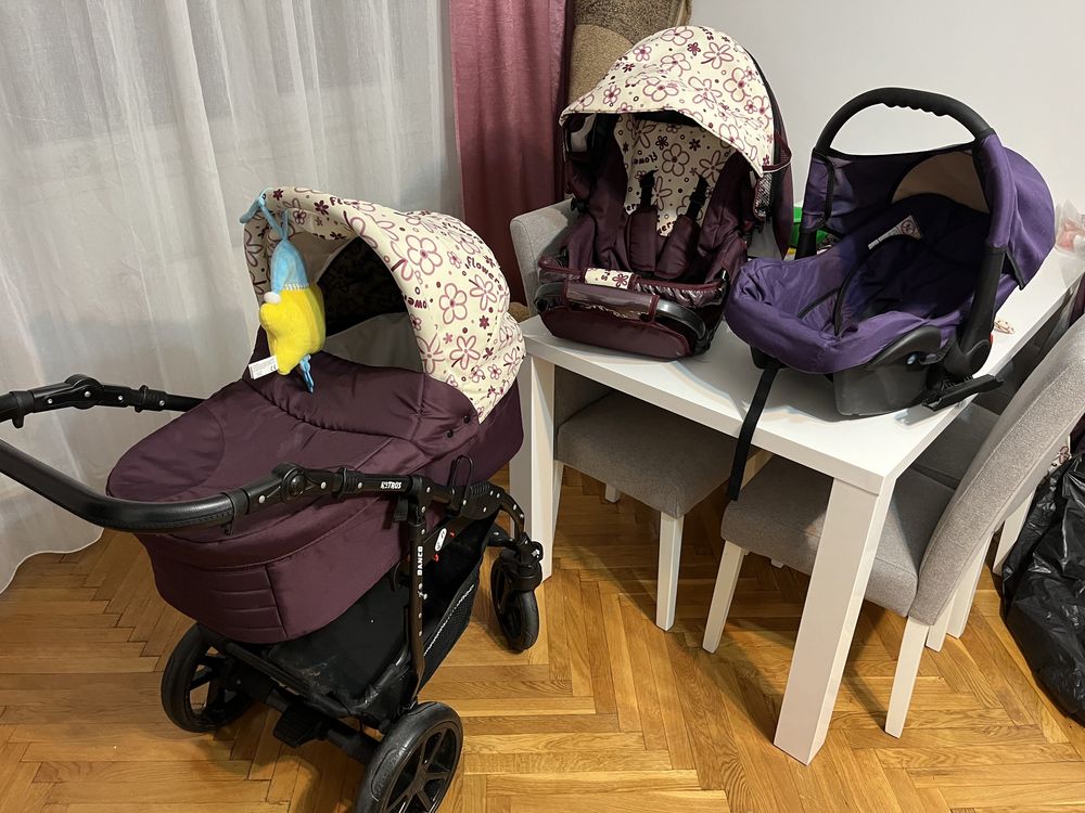 Carucior 3 in 1 fetite+carucior sport ultrapliabil cadou