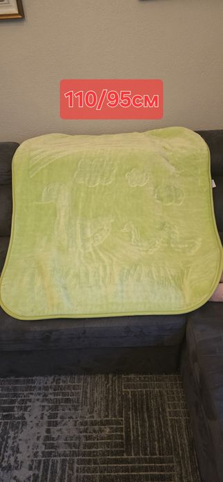 Пухкаво одеяло - розово, розово, зелено