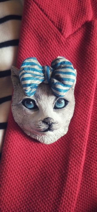 Брошь Кошка Лу-Лу