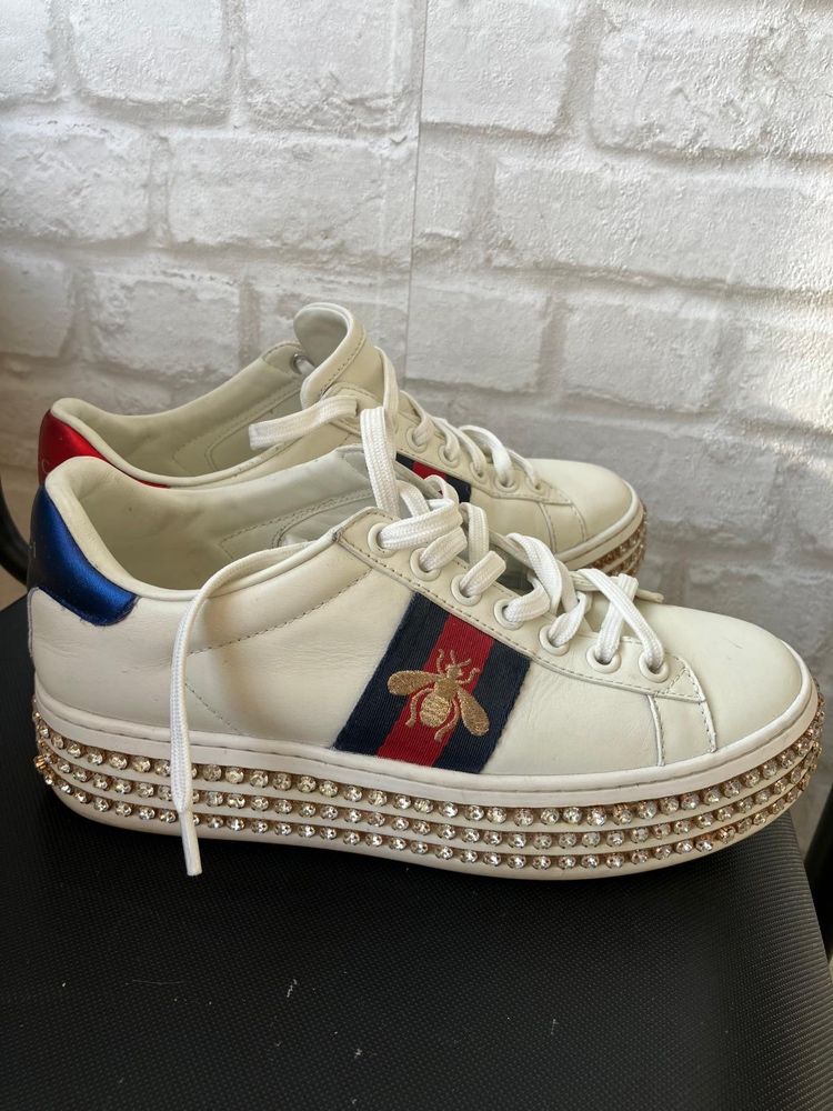 Adidași Gucci white Crystal 37