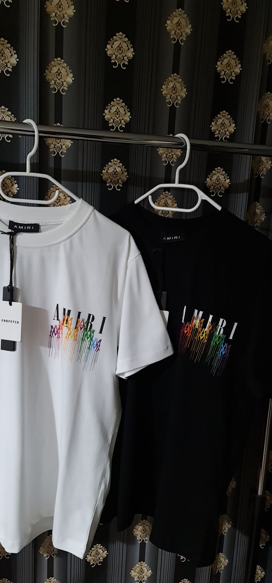 Tricou Amiri reducere  alb negru