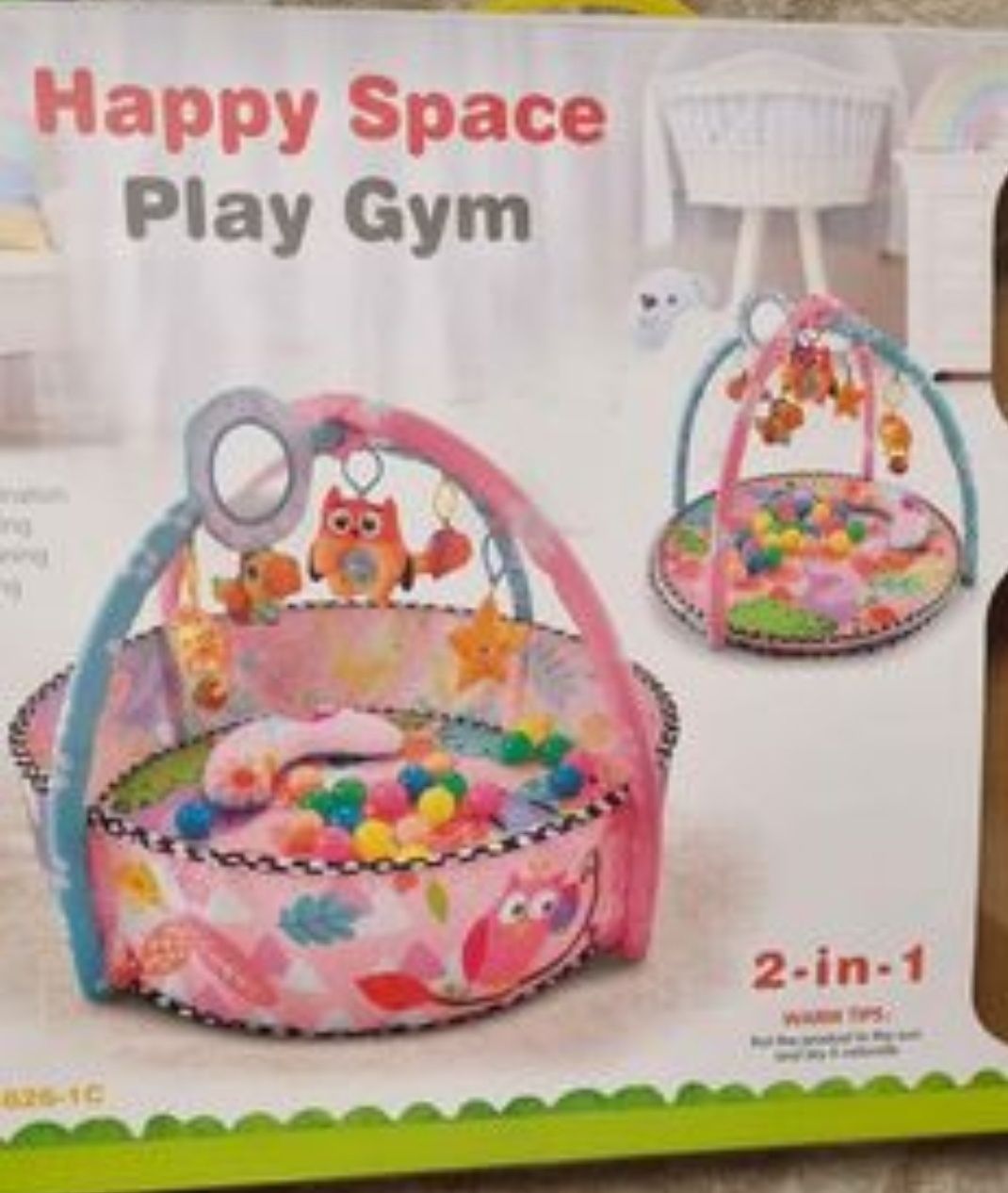 Бебшка гимнастика /happy space play gym 2 in 1