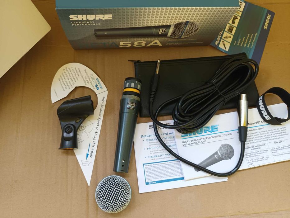 Microfon tobe Microfon shure beta 58a Microfon instrumentisti/studio