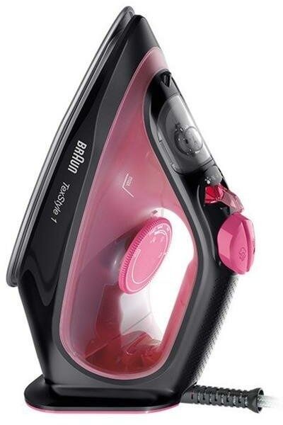 Утюг BRAUN TexStyle 1 SI1070PU (Цвет: Черный/Розовый; Подошва: SuperCe