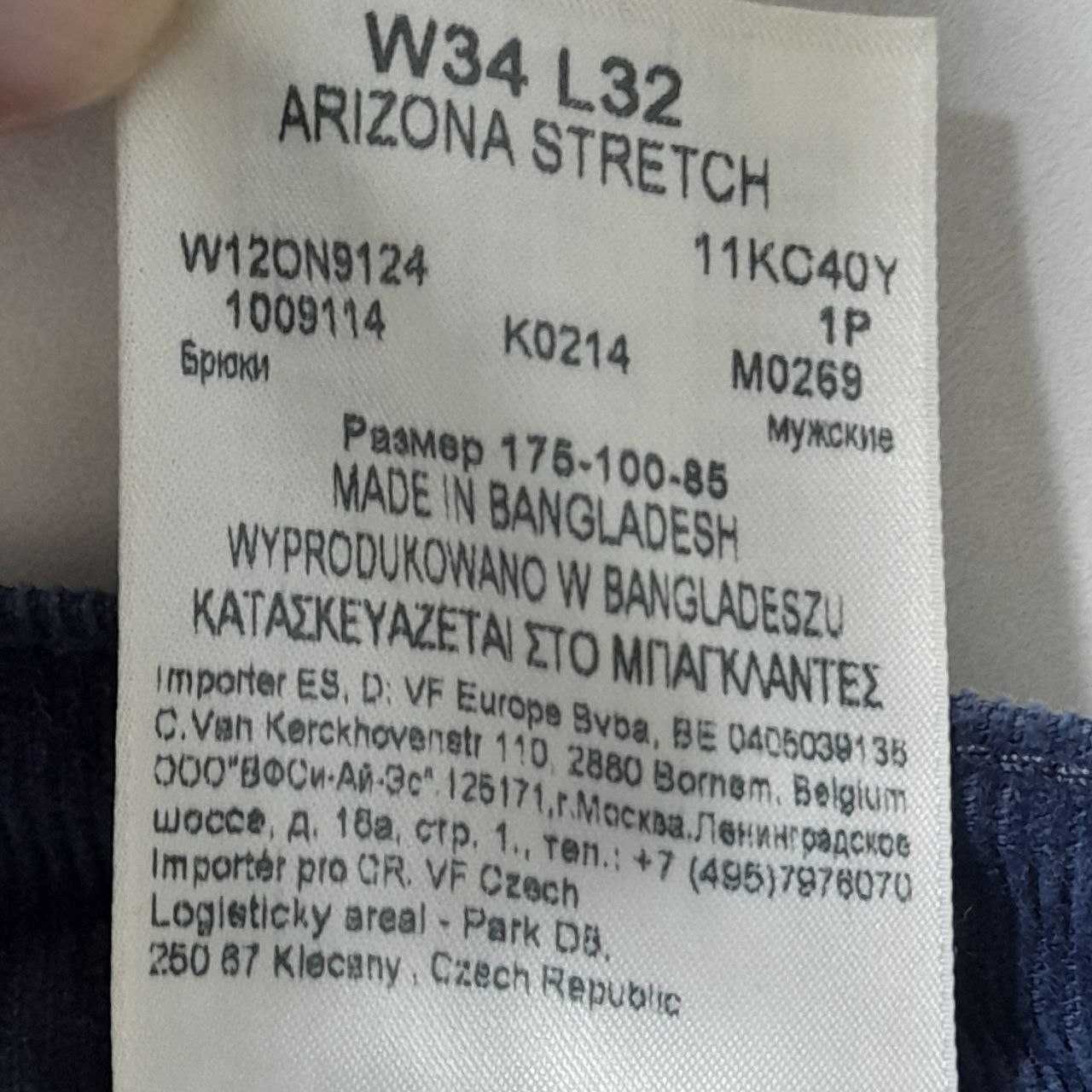 Wrangler ARIZONA STRETCH вельвет/ W34 L32 / Винтаж