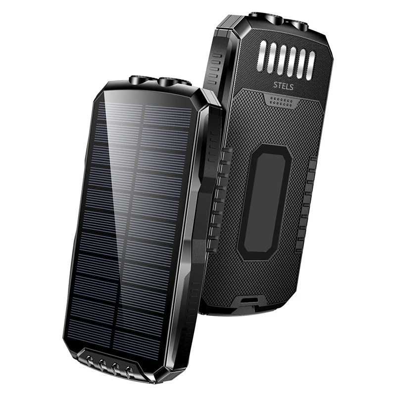 Преносима батерия STELS SolarPro 16K, PowerBank 16000mAh, LED фенер