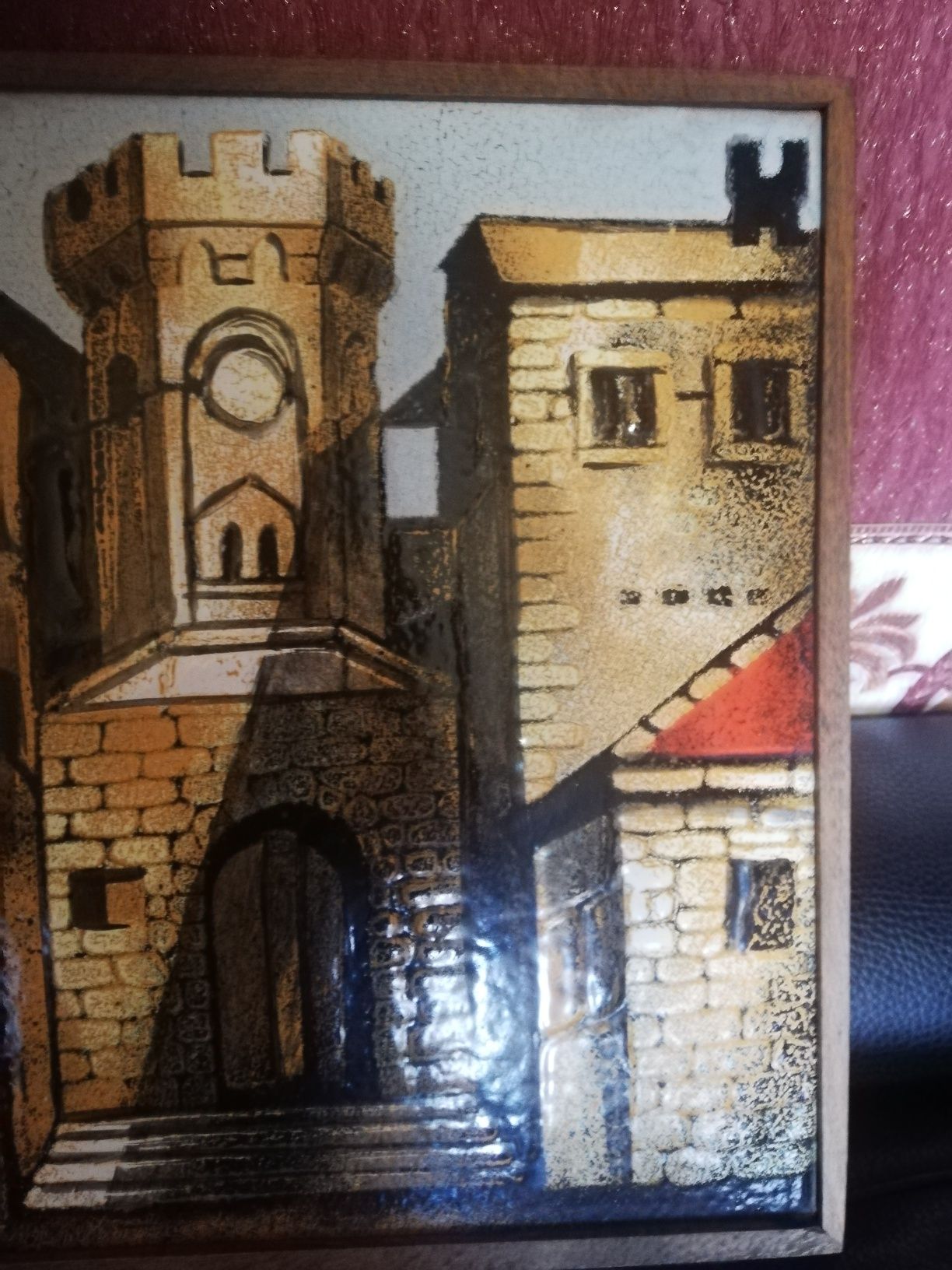 Декорация за стена 1960год.Ръчна изработка.