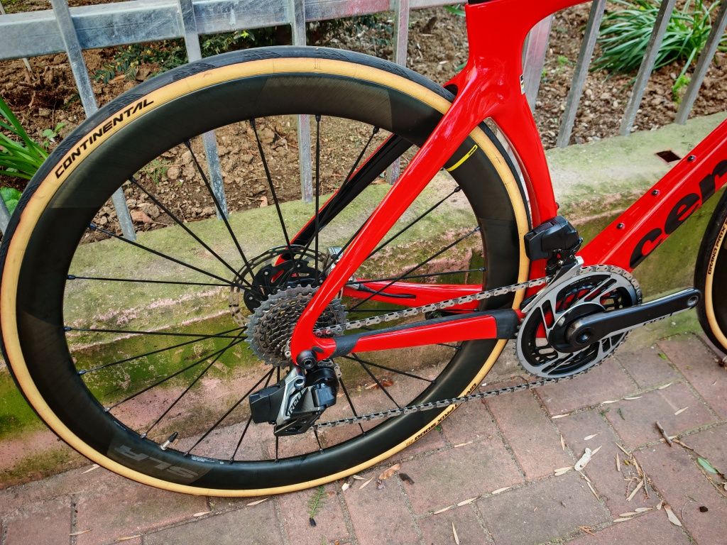 Bicicleta cursiera carbon Cervelo S5 Sram Red M/54 stare Foarte bună