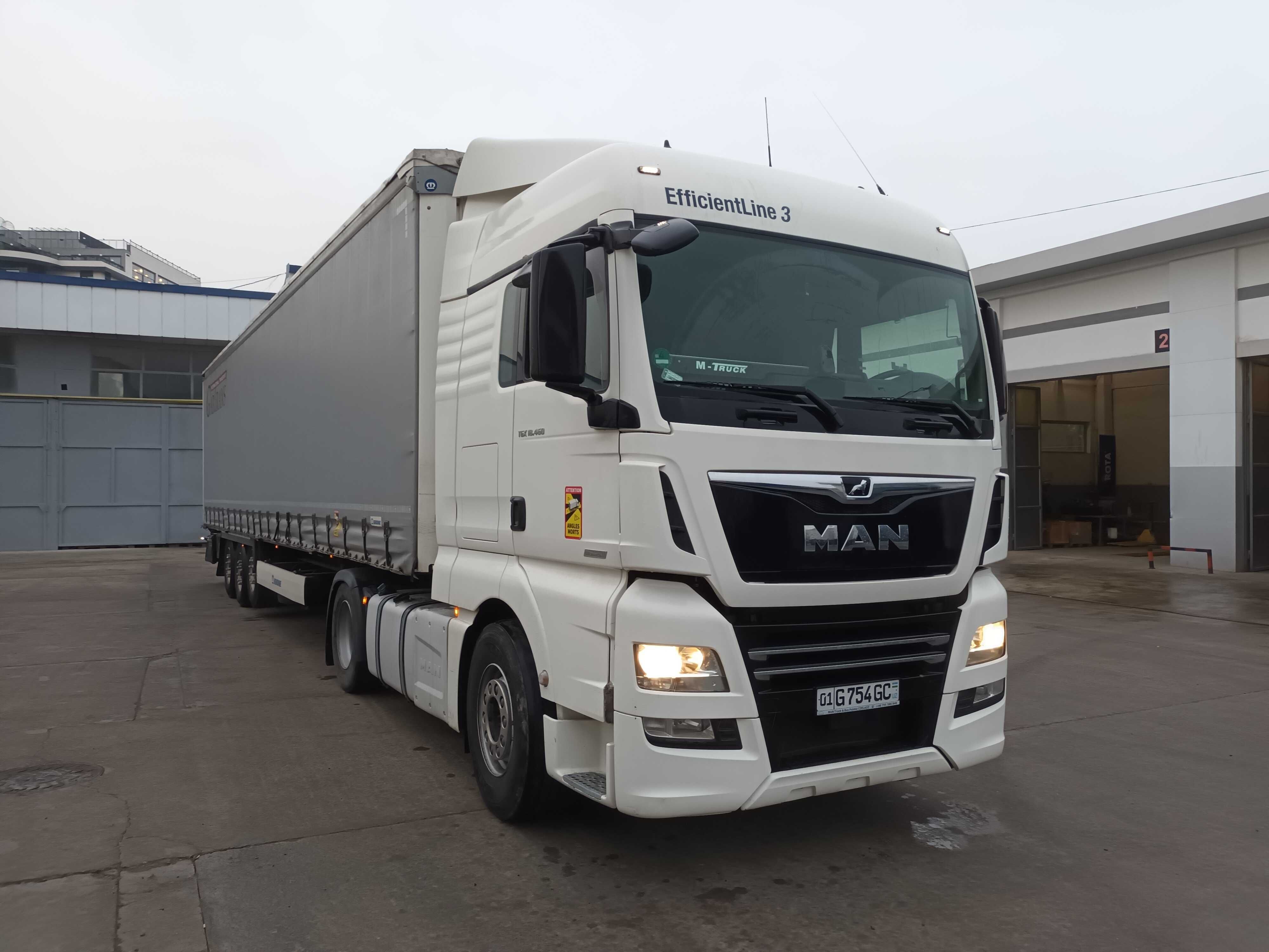 MAN TGX 460+Krone pricep