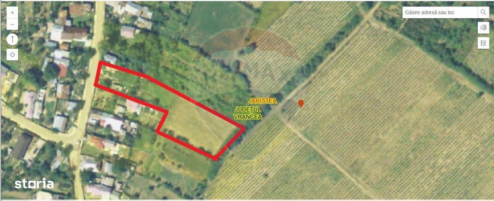 Teren 2636 mp în  Pădureni /Jariștea