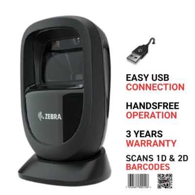 Сканер Zebra DS9308 — 2D/QR, настольный, оригинал (POSON)