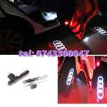 Set Lampi Led Holograme Proiectoare Logo Portiera Audi A3 A4 A5 A6 Q3
