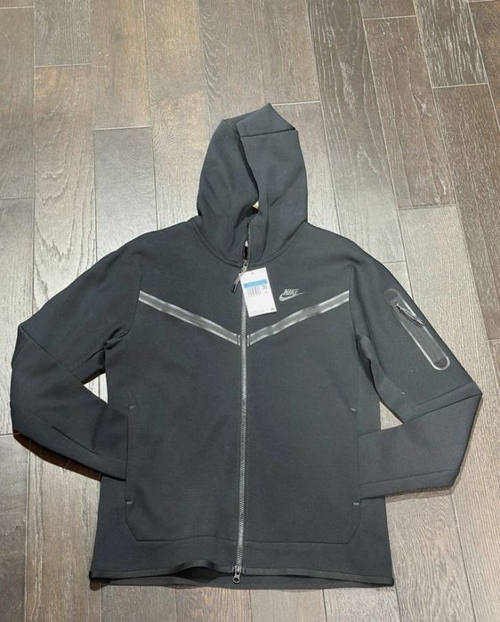 Nike tech fleece black долнище и горнище