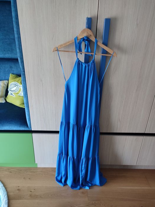 Rochie maxi albastra Oysho M