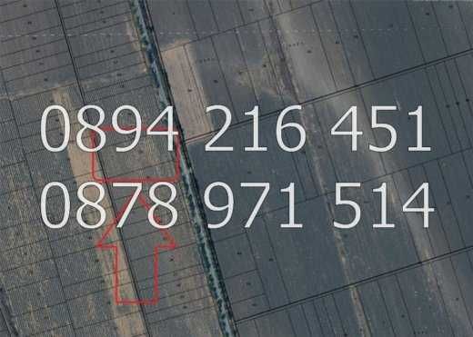 Поземлен имот 7дка с лице 60м на шосе в с. Черничево - код 61342