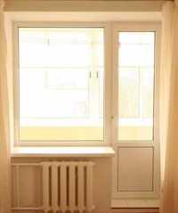 Продам пластиковое окно с балконной дверью с квартиры панельного дома