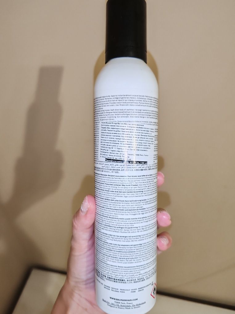 Пяна мус за коса balmain слънцезащитен крем avene