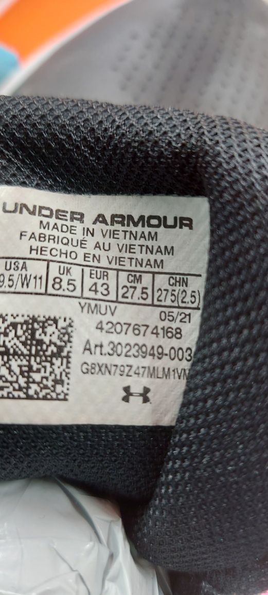 Under Armour номер 43 Оригинални мъжки маратонки