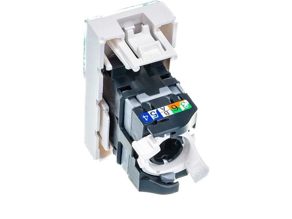 76551 / 76554 - Legrand MOSAIC RJ45 UTP кат5е 1 мод бел (см.описание)
