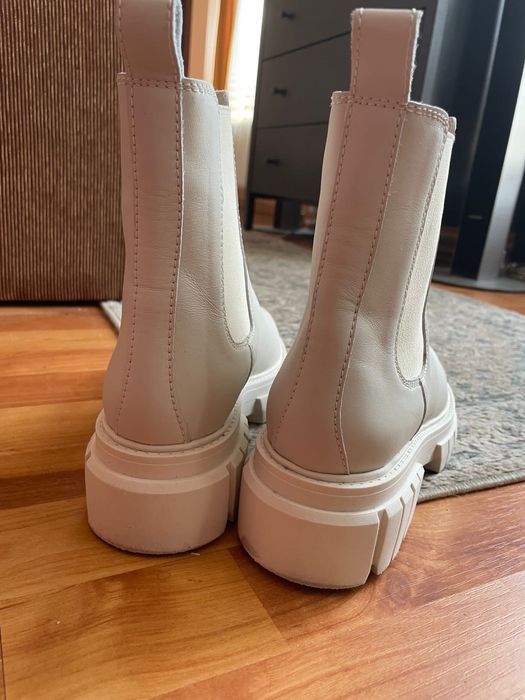 Ghete dama chelsea piele