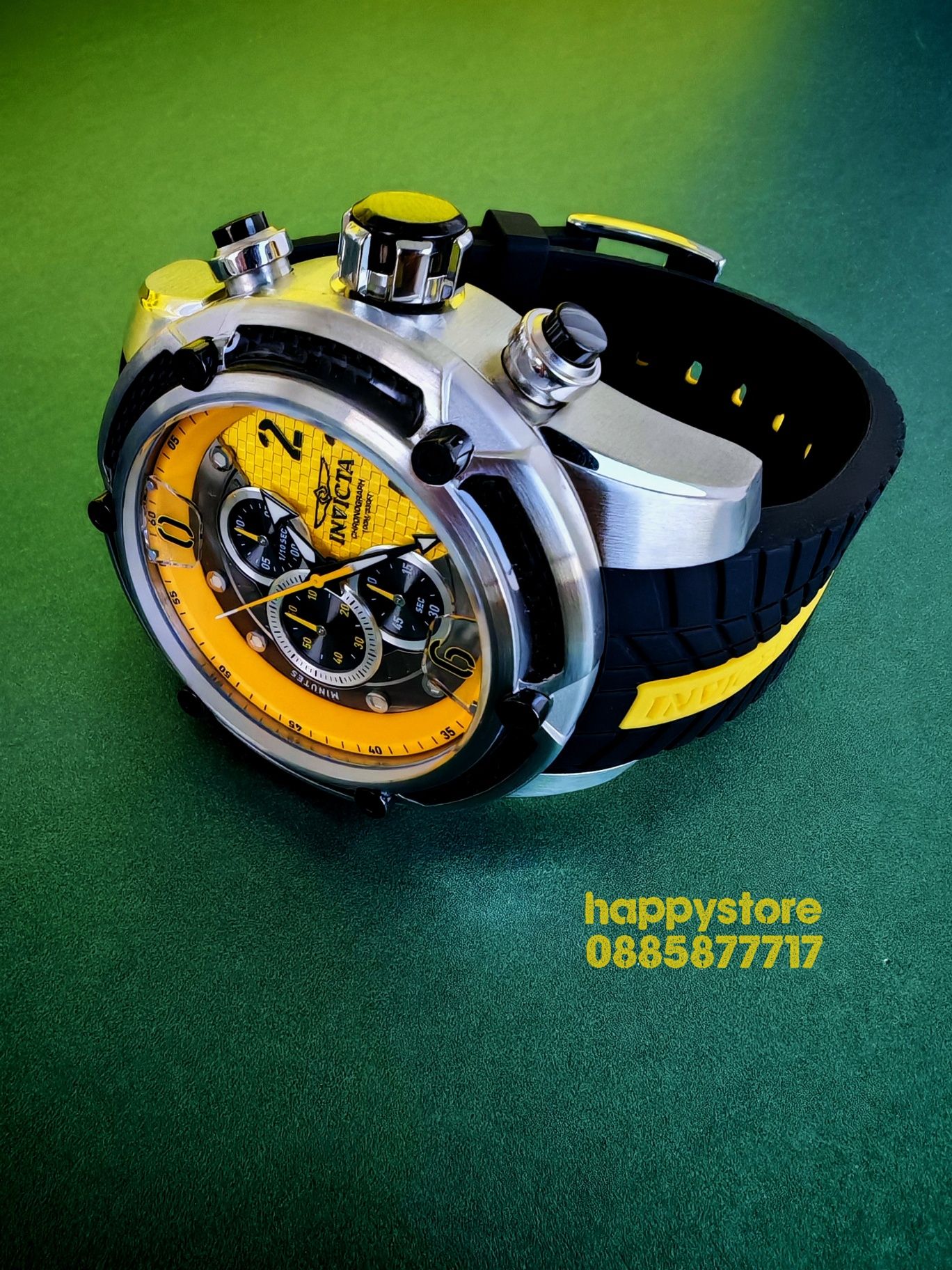 INVICTA Steel Yellow 53 mm, Инвикта нов ръчен часовник