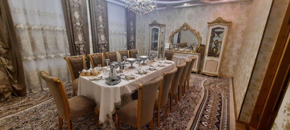 Iktta shkaf bitta kamutt va stol stul 12 kishilik mebel