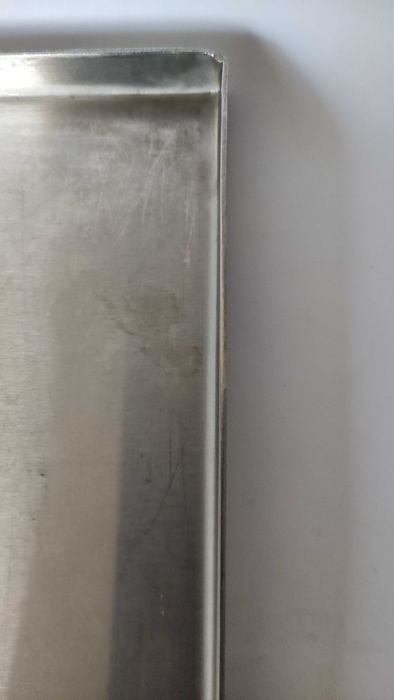 Масивна плитка тава от неръждаема стомана