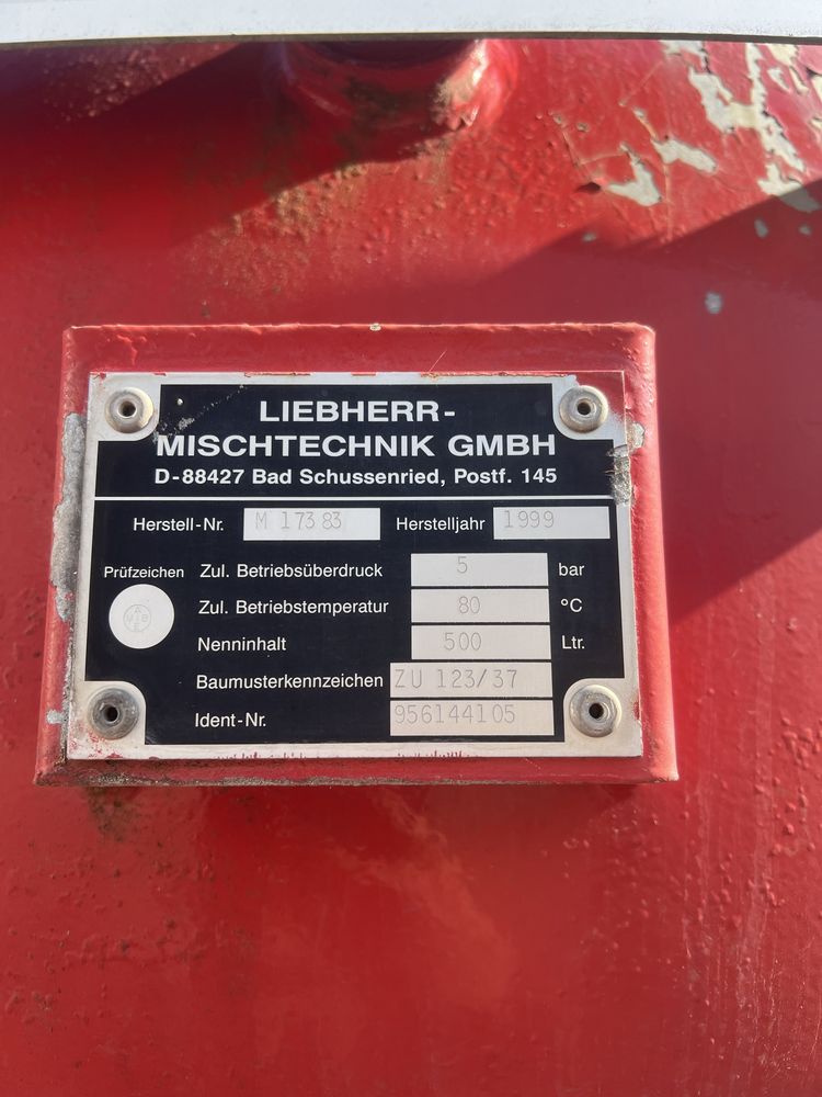 Буре за бетоновоз LIEBHERR 9 кубика