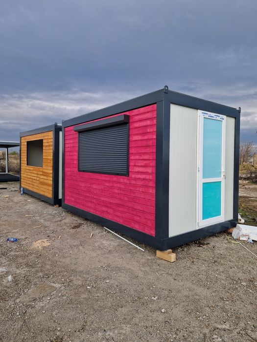 Containere tip terasă vitrină container birou sanitar locuit magazin