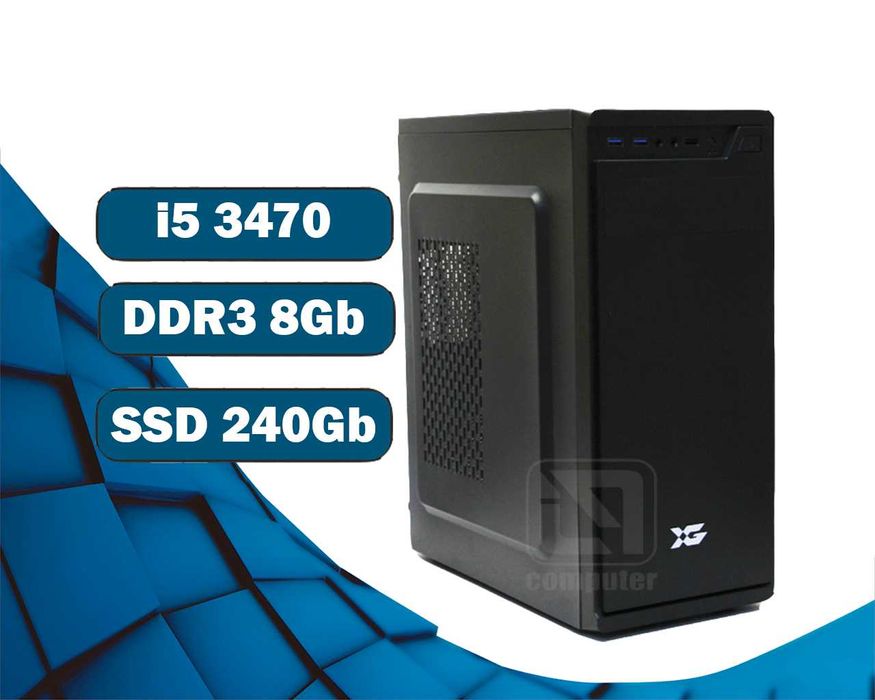 i5 3470/ 8Gb X-Game Компьютер офисный  на SSD