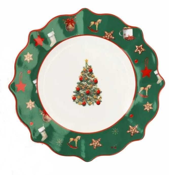 Коледна чиния порцелан