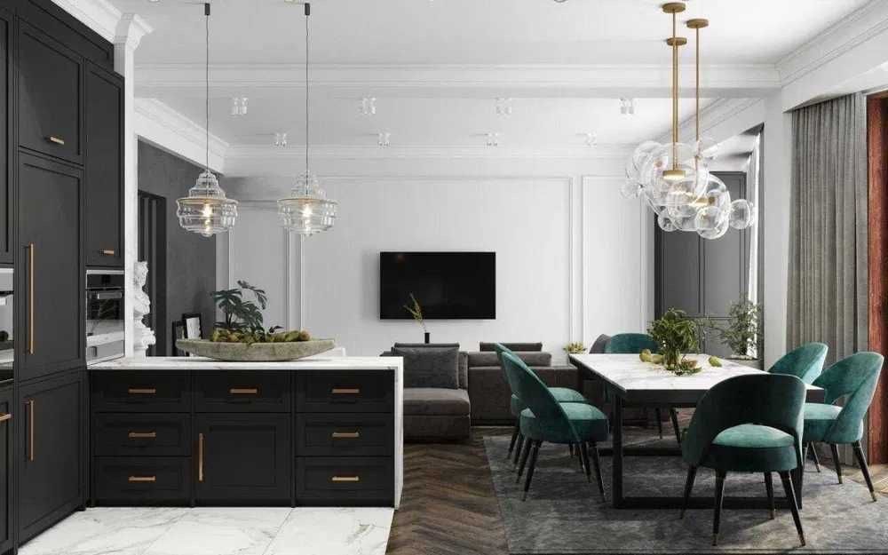 Tashkent city Boulevard! Стильная 3ка с видом на парк!Авторский ремонт