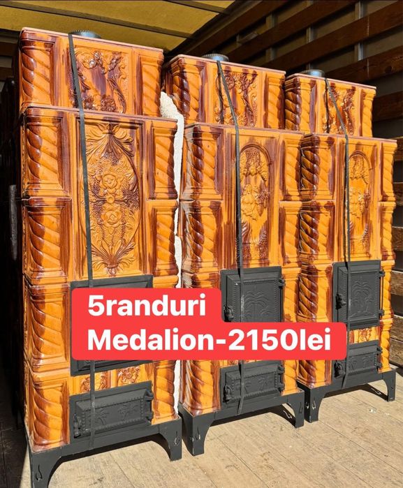 Sobe teracota montate/mobile 3randuri si plita