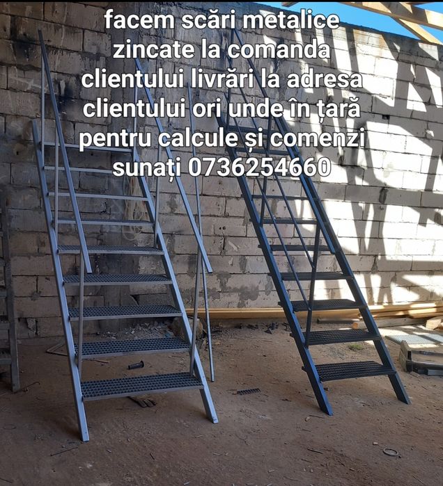 Scara de metal zincat