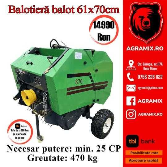 Balotiera  baloti rotunzi presa de balotat