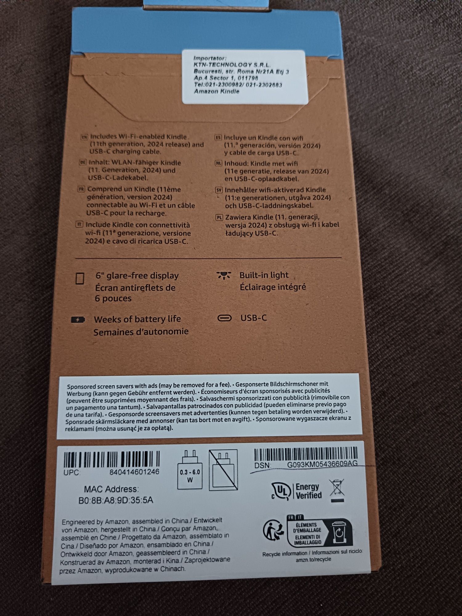 Kindle Gen11, 16GB