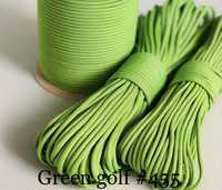 Paracord 550, cordelina 4mm, culoare Green golf #455