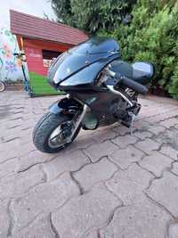 Pocketbike motocicleta Neagra sport