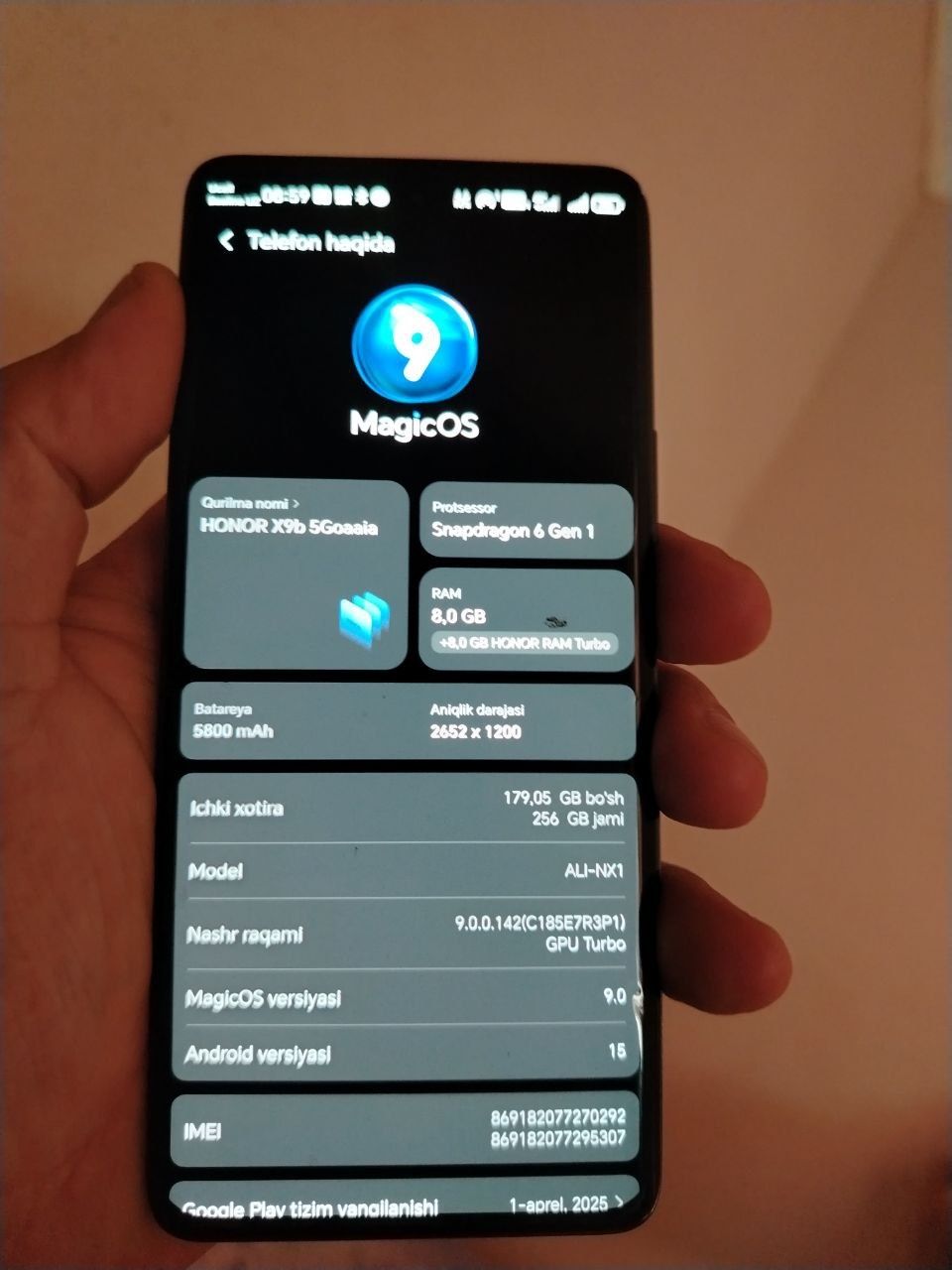Honor 9 b garantiyasi bn