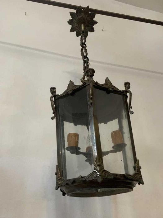 Aplica tava din bronz cu sticla cristal