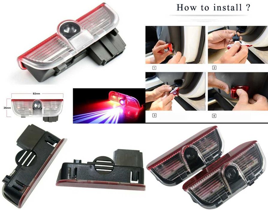 Lumini laser logo la usi pentru. Noi ambalate!