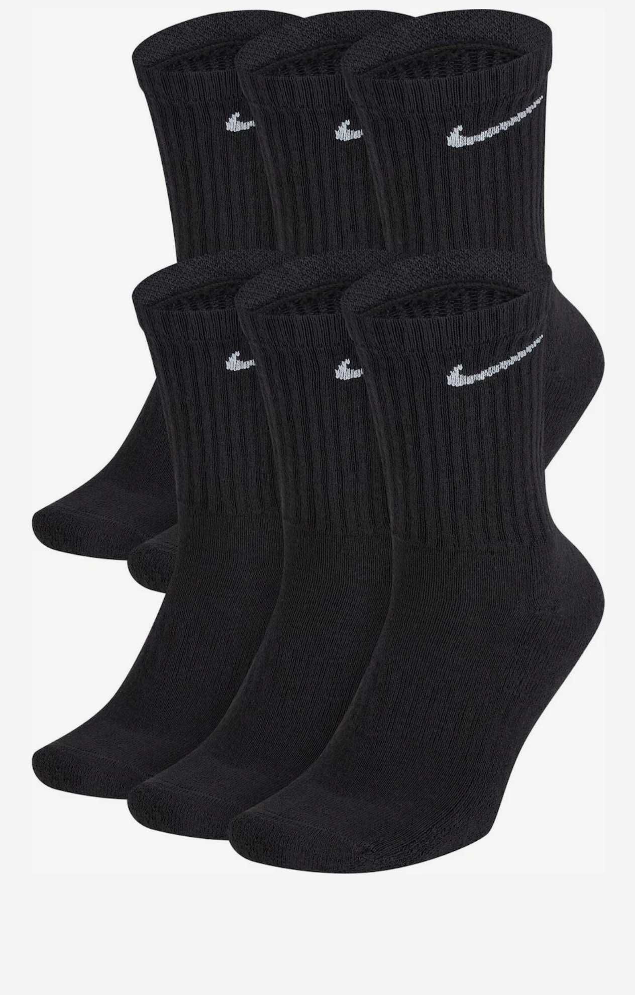 Sosete Nike set 6 perechi - Albe/Negre