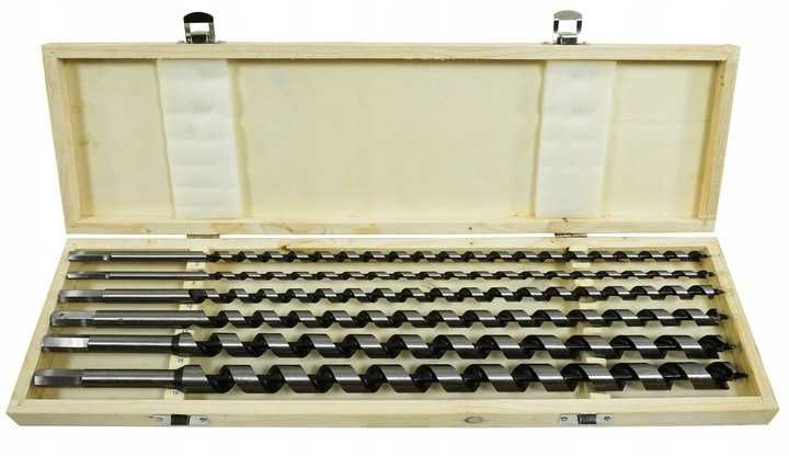 Set 6 burghie lemn 6-18mm lungi 460mm (V05077)